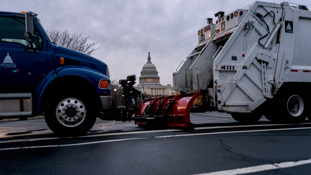 Capitol Hill trucks roads closed