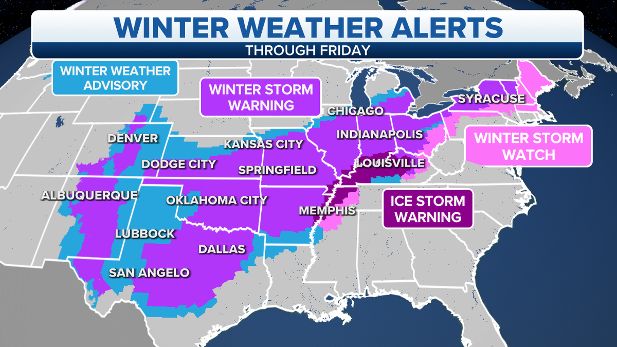 U.S. winter weather alerts