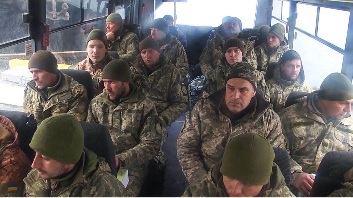 Captured Ukrainian servicemen