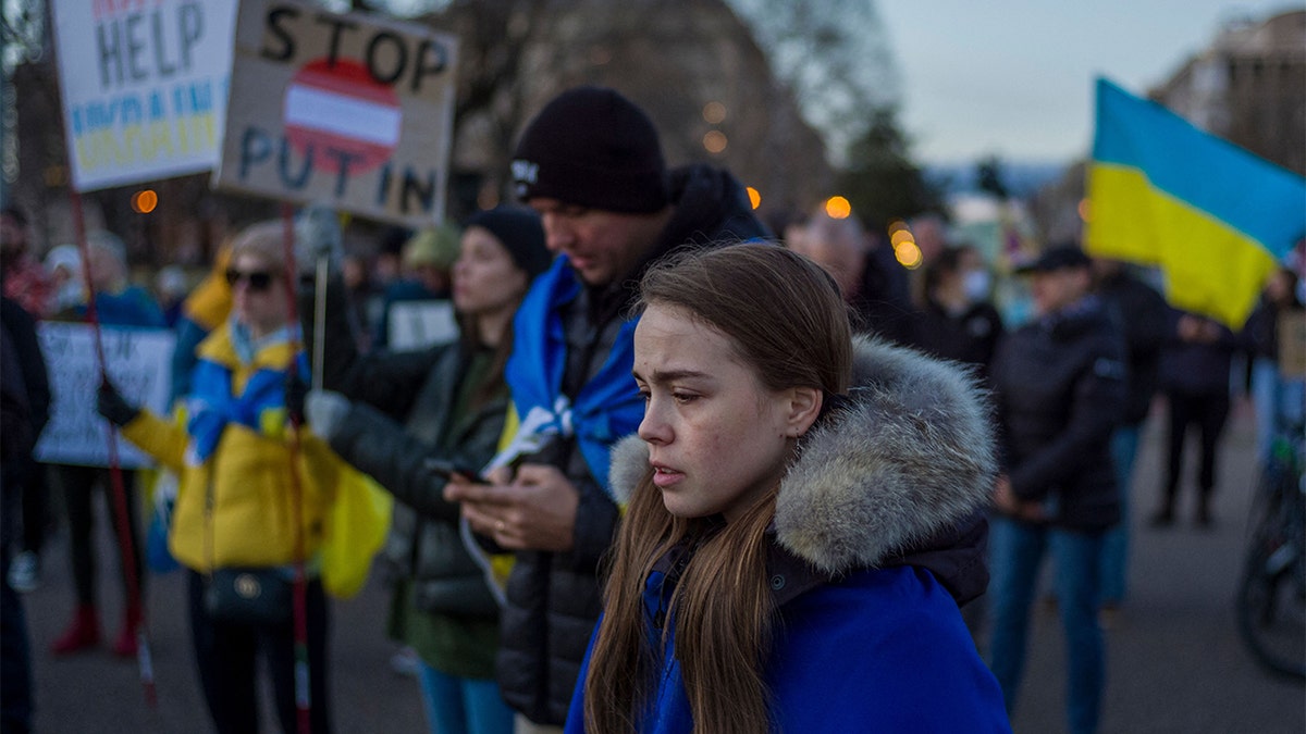 Protest against Russian invasion held across from White House