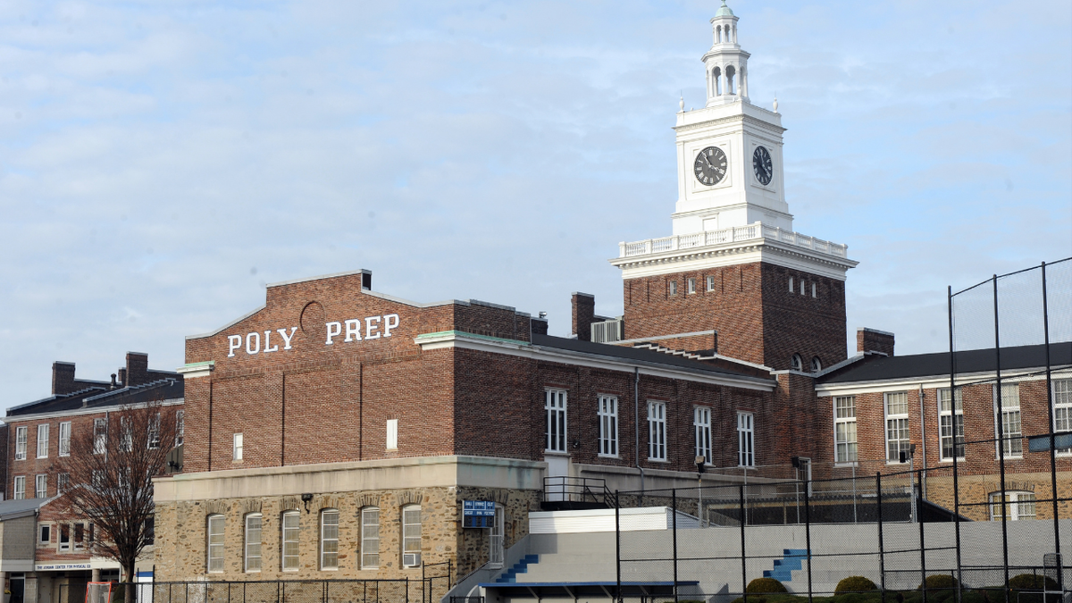 Poly Prep Country Day School at 9216 Seventh Ave., Brooklyn and its famed clock tower.