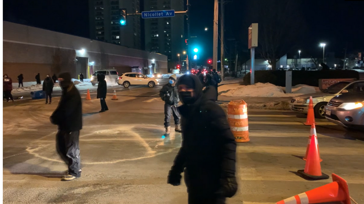 Protesters in Minneapolis vandalized buildings and blocked traffic on Friday night while demanding for justice in the wake of Amir Locke's death, who was shot by police officers during a no-knock warrant.