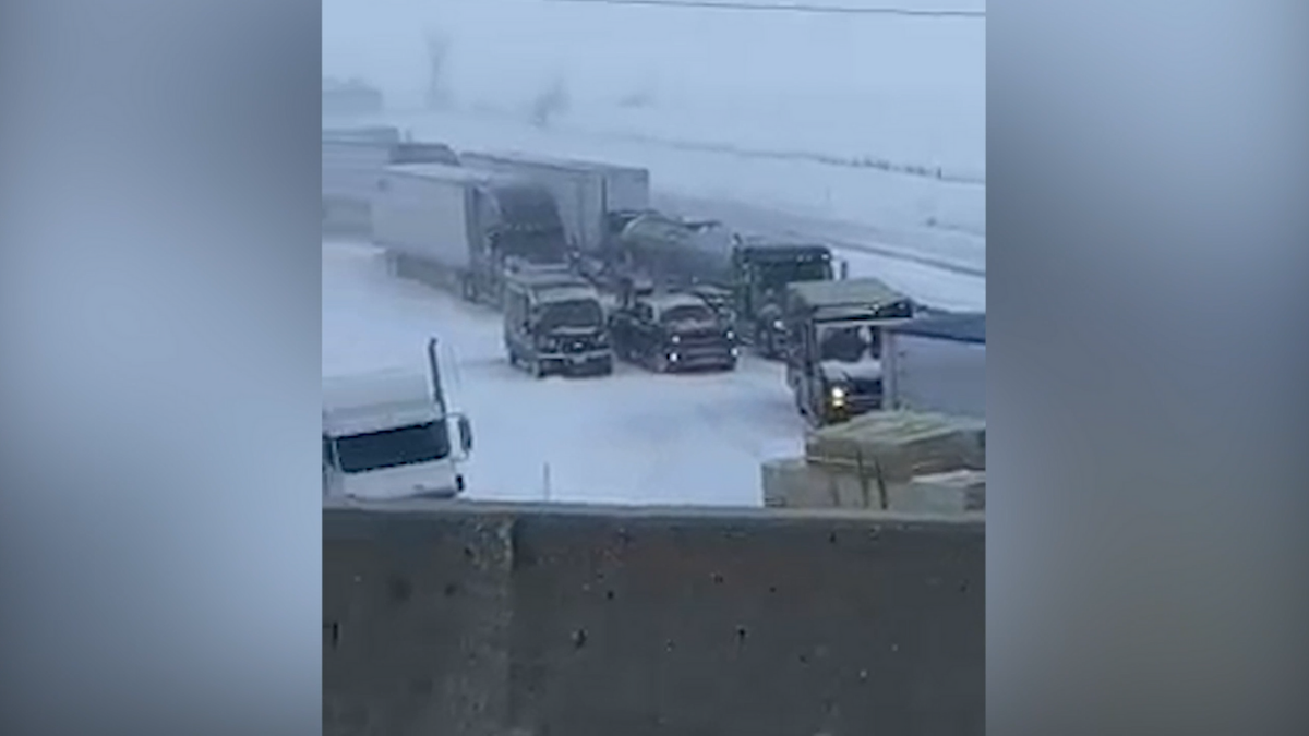 Winter weather caused a pile-up involving over 100 vehicles on Thursday, according to the Illinois State Police.