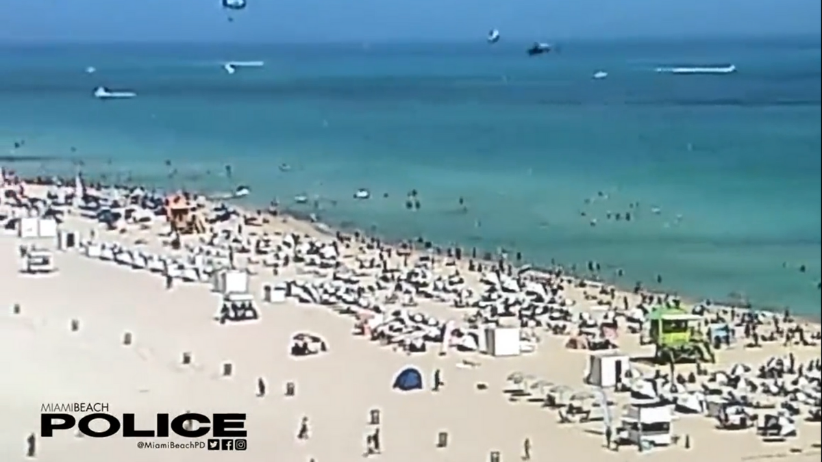 A helicopter crashed into the ocean near a crowded beach in Miami Beach on Saturday afternoon, according to the Miami Beach Police Department.