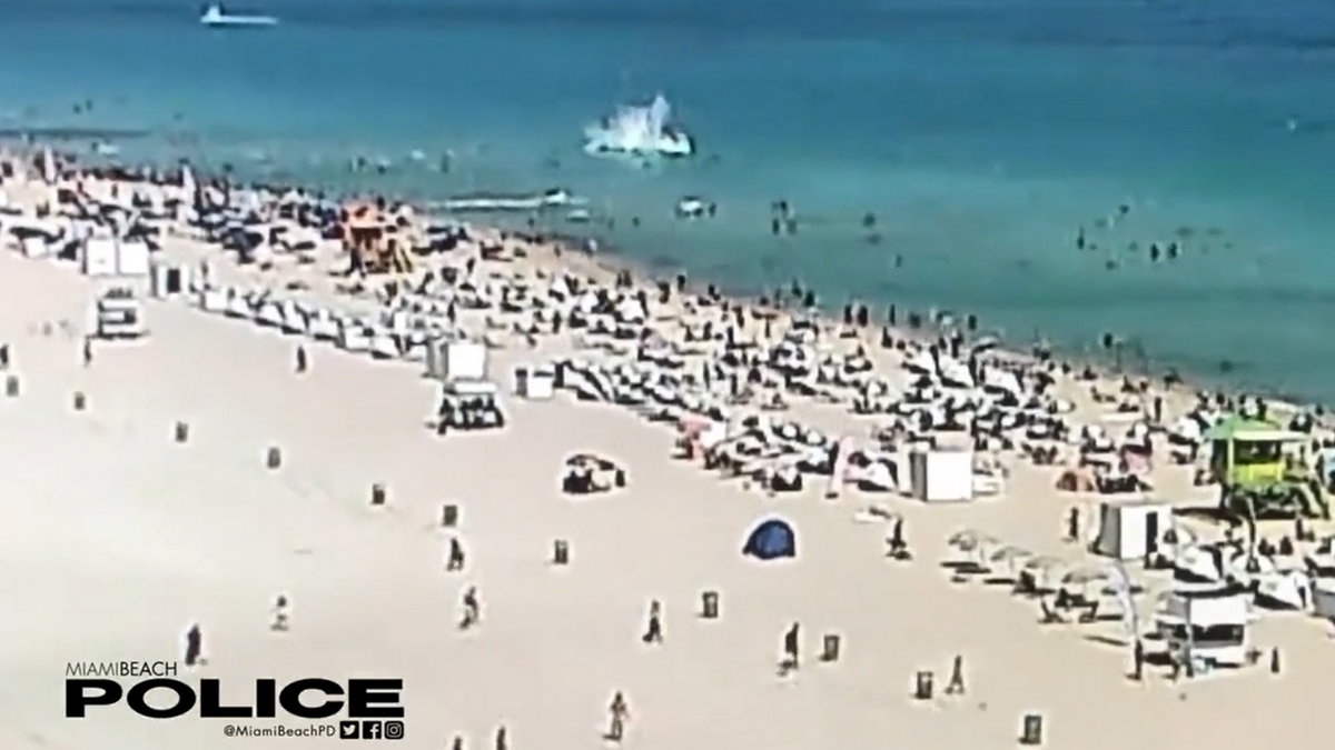 A helicopter crashed into the ocean near a crowded beach in Miami Beach on Saturday afternoon, according to the Miami Beach Police Department.