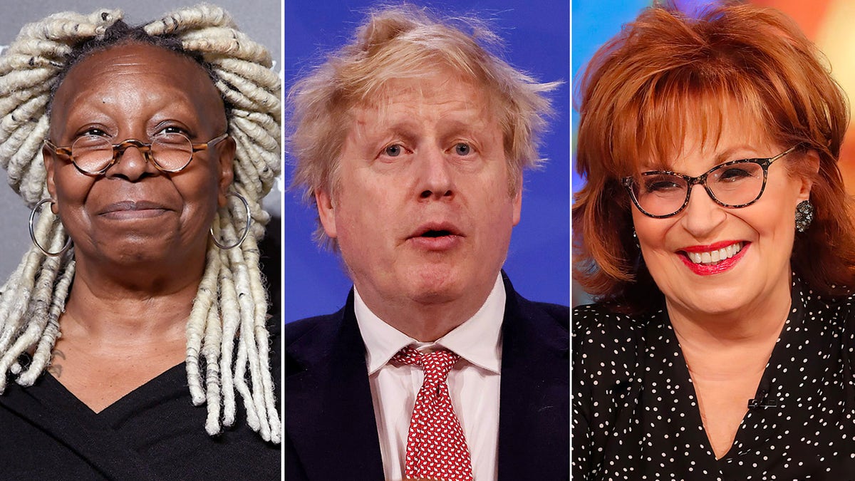Whoopi Goldberg, Boris Johnson and Joy Behar