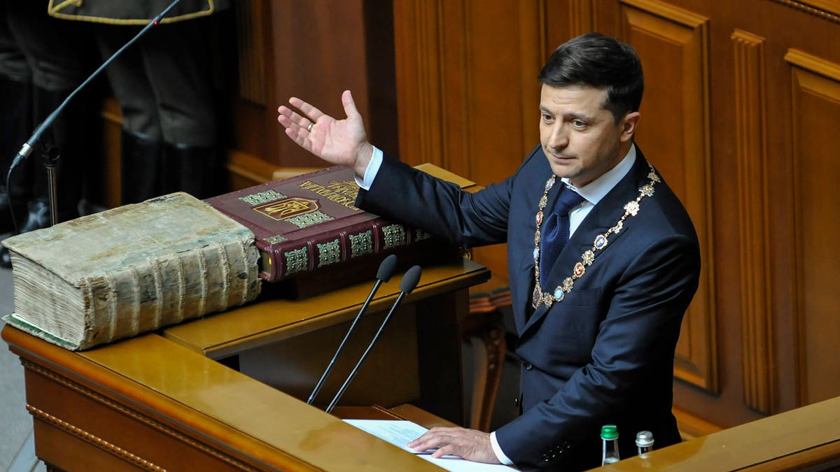 President Zelenskyy speaking