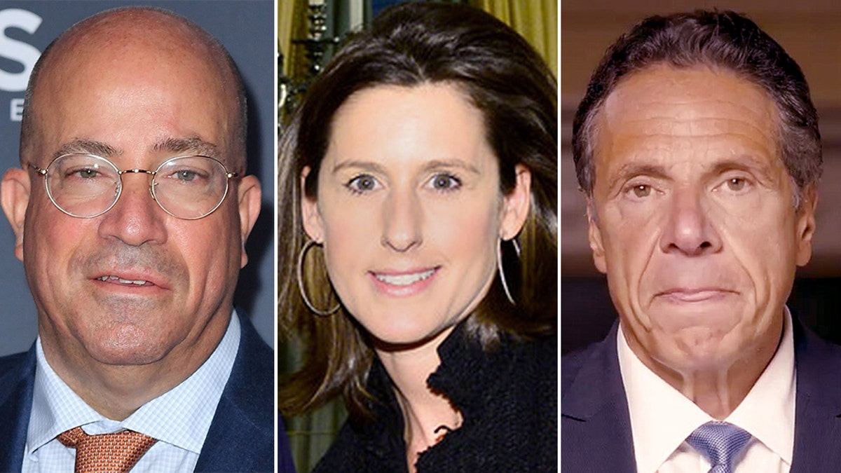 CNN's Jeff Zucker, Shelley Ross and Andrew Cuomo