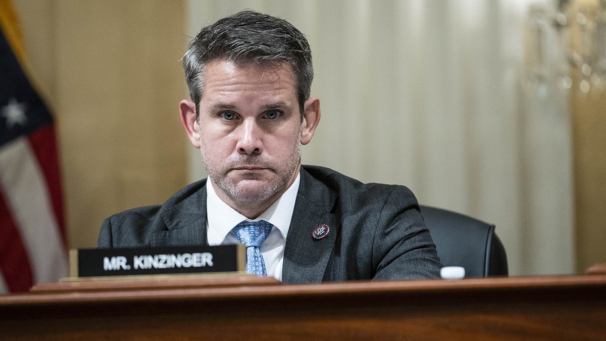 Adam Kinzinger at a congressional hearing