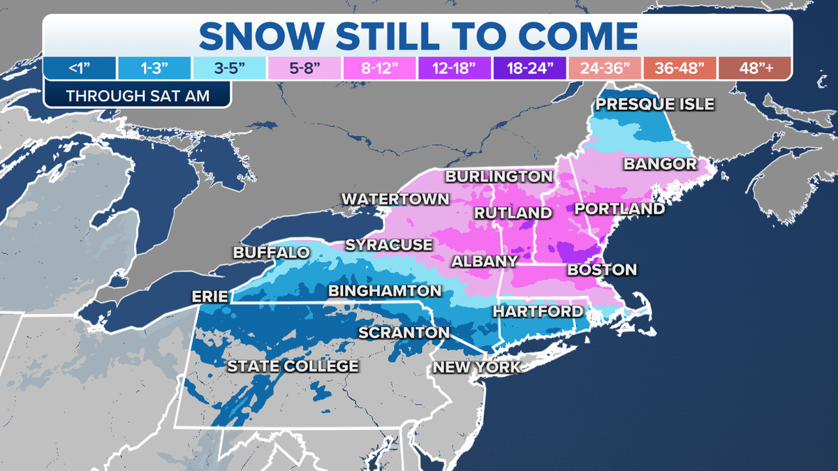 Northeast snow forecast