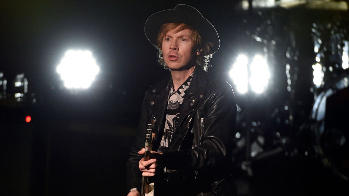 Singer-songwriter Beck performs in Los Angeles Oct. 18, 2017. Beck is among this year's first-time nominees for induction into the Rock and Roll Hall of Fame. 
