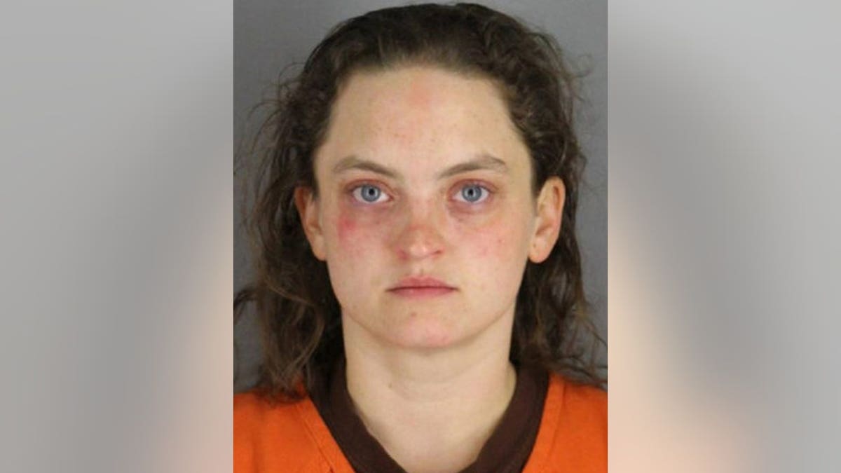 Stephanie clark has red marks on her face in mug shot