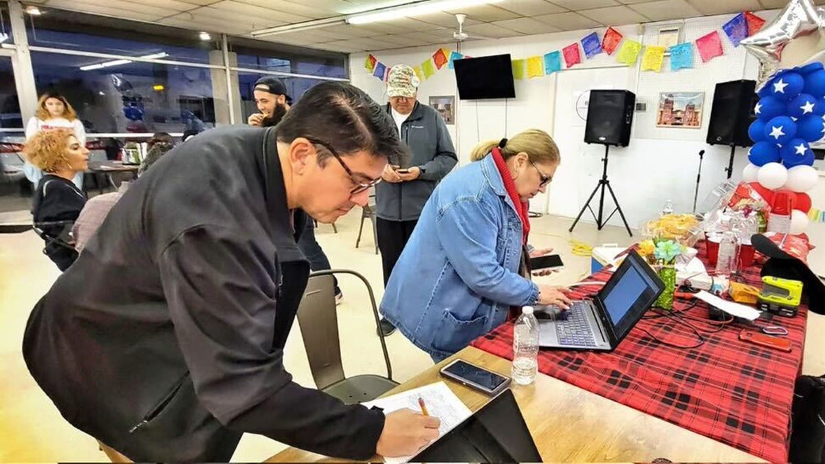 Attendees at a Republican community center event in San Antonio, Texas.