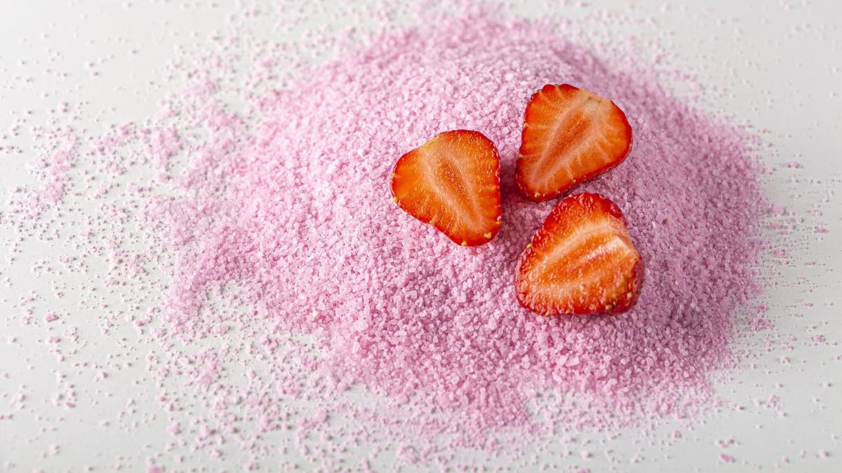 Makena Yee uses a strawberry cake mix powder to make her pink strawberry white chocolate chip cookies.