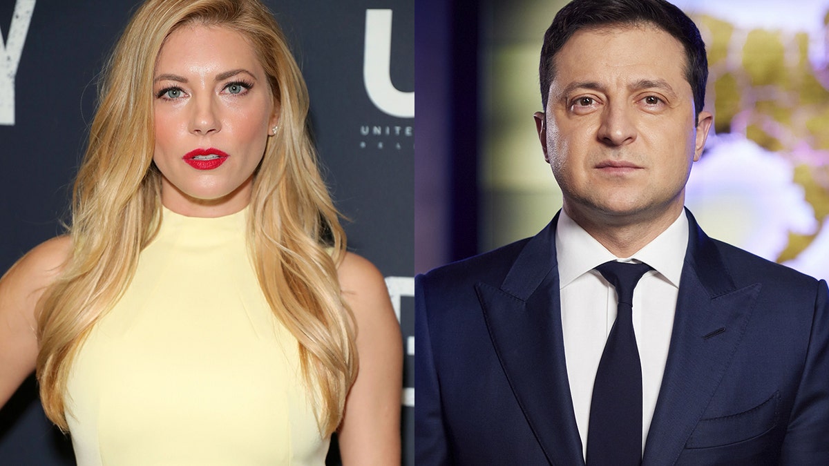 Katheryn Winnick and Ukraine's president