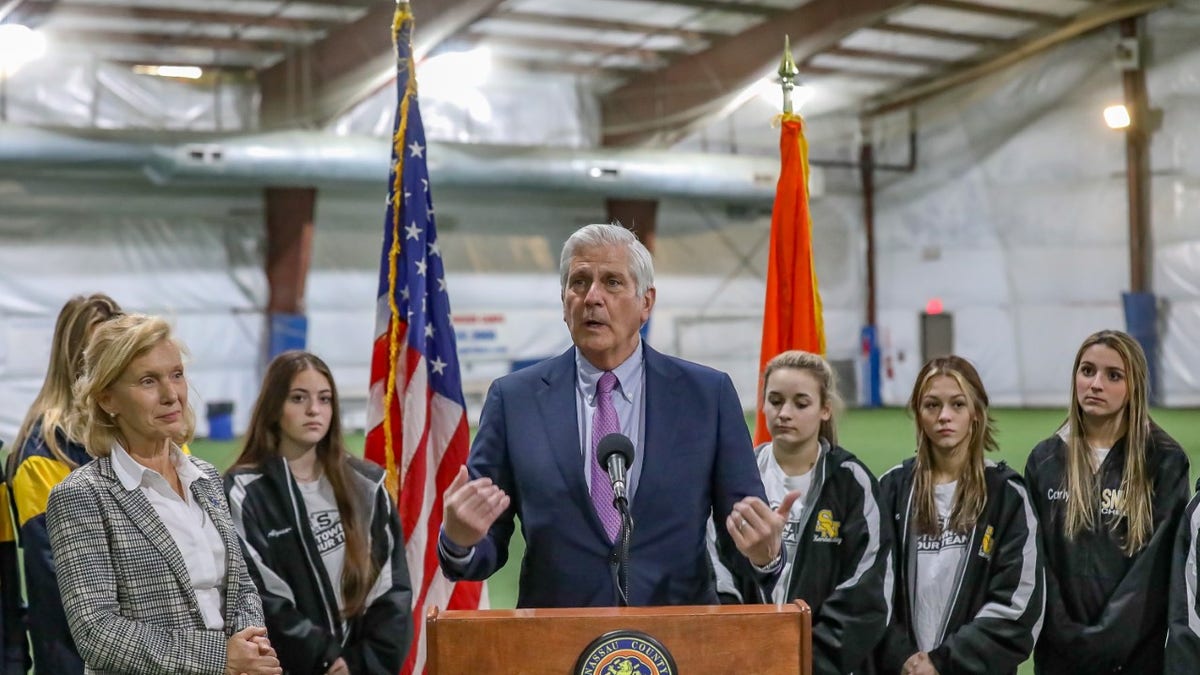 Nassau County Executive Bruce Blakeman offered to host the state championships in Uniondale, New York. 