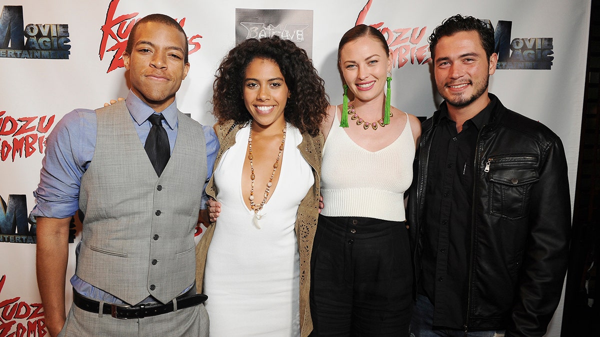  Moses Moseley, Wyntergrace Williams, Megan Few and Clay Acker attend the Sneak-Peek Cast and Crew Screening of "Kudzu Zombies"  on June 3, 2017 in Los Angeles, California. 