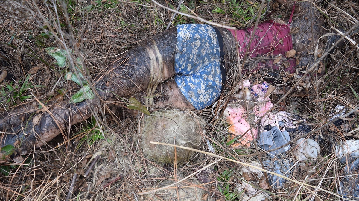 The doll as it looked when deputies found it. 