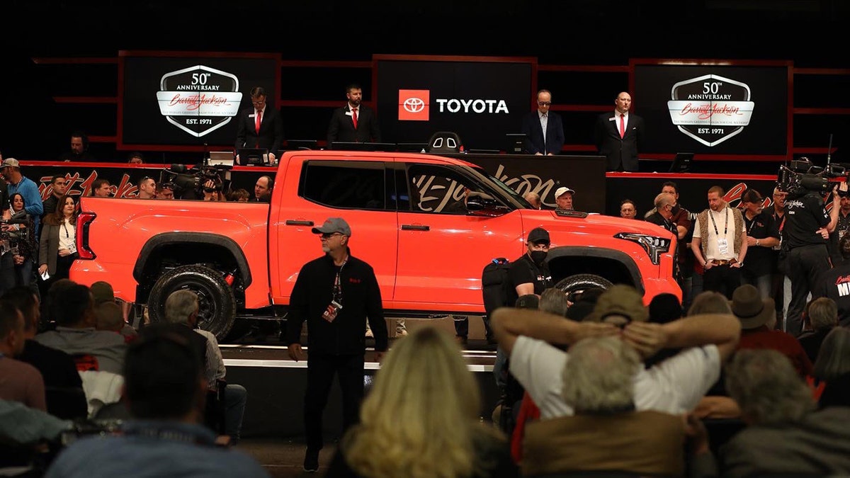 A Tundra TRD Pro was also auctioned for $550,000.