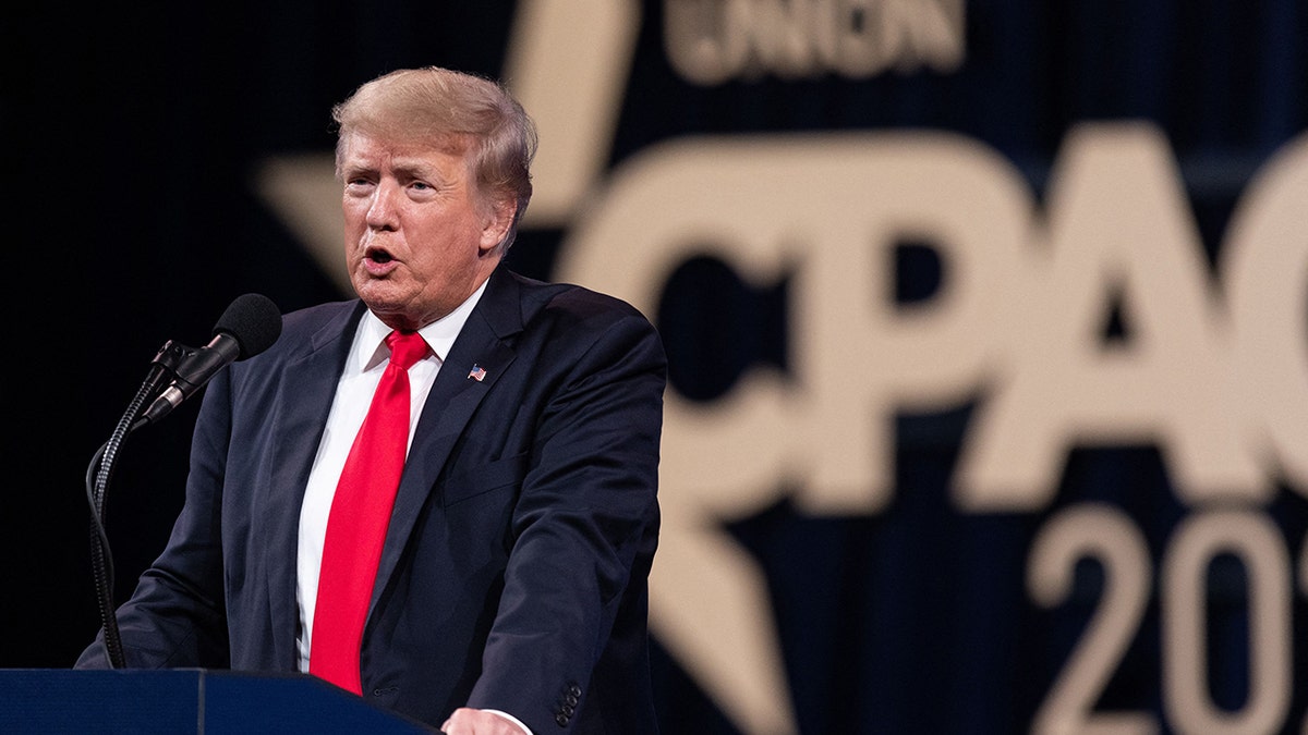 Former President Trump speaks at the Conservative Political Action Conference in Dallas, Texas, on July 11, 2021.