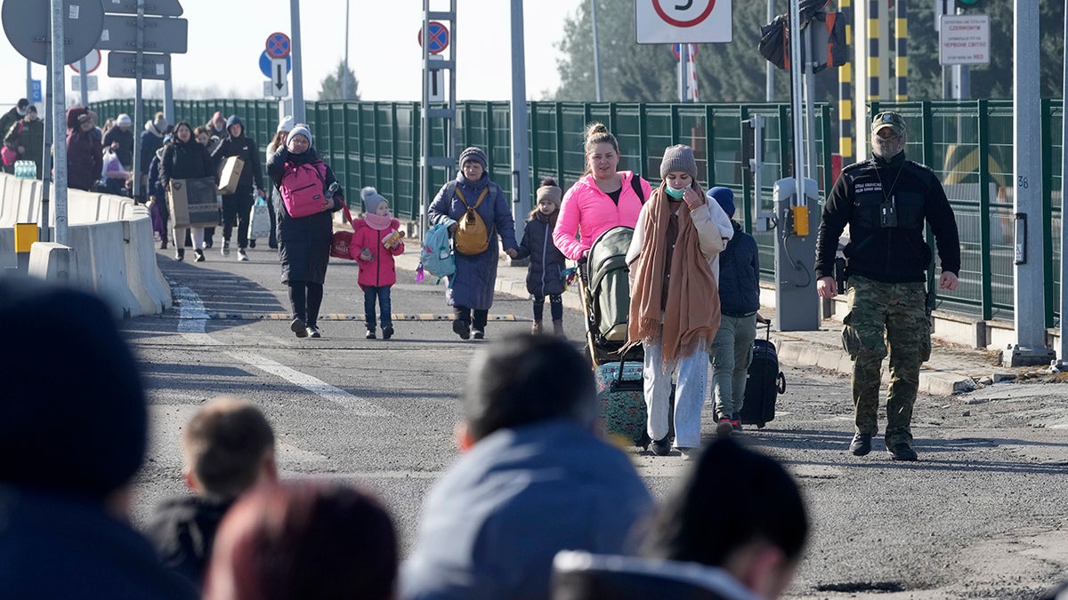 Ukrainians leaving Ukraine after Russia invaded