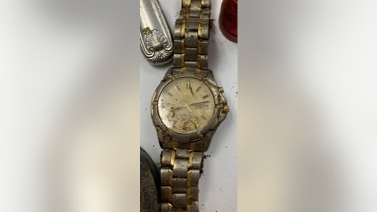 A watch found near the remains of an unidentified man in Cherokee County, North Carolina.