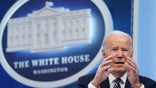 U.S. President Joe Biden hosts a virtual roundtable on securing critical minerals at the White House in Washington, U.S., February 22, 2022. REUTERS/Kevin Lamarque