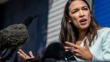 SAN ANTONIO, TEXAS - FEBRUARY 12: U.S. Rep. Alexandria Ocasio-Cortez (D-NY) speaks during a news conference at the 'Get Out the Vote' rally on February 12, 2022 in San Antonio, Texas. U.S. Rep. Alexandria Ocasio-Cortez (D-NY) alongside candidates Jessica Cisneros and Greg Casar gathered and rallied with supporters ahead of the Democratic March primaries. (Photo by Brandon Bell/Getty Images)
