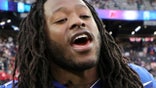 LAS VEGAS, NEVADA - FEBRUARY 06:  Alvin Kamara #41 of the New Orleans Saints stands on the field before the 2022 NFL Pro Bowl at Allegiant Stadium on February 06, 2022 in Las Vegas, Nevada. The AFC defeated the NFC 41-35.  (Photo by Ethan Miller/Getty Images)