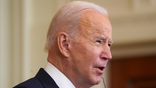 U.S. President Joe Biden speaks during a news conference with Olaf Scholz, Germany's chancellor, not pictured, in the East Room of the White House in Washington, D.C., U.S., on Monday, Feb. 7 2022. Biden met with Scholz to discuss the situation with Ukraine amid questions over Germany's resolve to stand firm against Russia