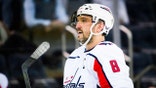 Washington Capitals Left Wing Alex Ovechkin (8) is pictured during the National Hockey League game between the Washington Capitals and the New York Rangers on February 24, 2022 at Madison Square Garden in New York, NY.