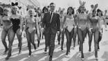 Hugh Hefner with Playboy Bunnies