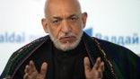 SOCHI, RUSSIA - OCTOBER 19: (RUSSIA OUT) Former Afghan President Hamid Karzai speaks at a meeting with Valdai Discussion Club members on October, 19, 2017 in Sochi, Russia. (Photo by Mikhail Svetlov/Getty Images)