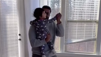 Adorable baby watching 'Beauty and the Beast' for the 1st time rushes to dance with daddy