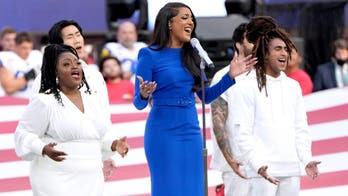 Mickey Guyton's powerful national anthem performance praised by country music stars: 'Smashed it'