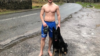 UK cop hikes 17 miles barefoot in rain to raise money for missing persons and mental health