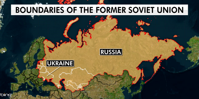 Kaart van de voormalige Sovjet-Unie