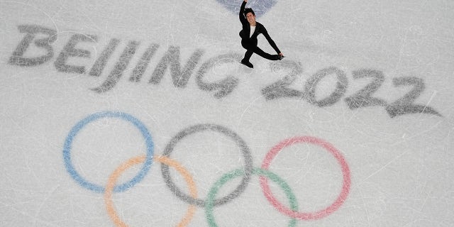 USA's Nathan Chen flips, spins way to world-record score at Olympics 3 , of the United States, competes during the men's short program figure skating competition at the 2022 Winter Olympics, Tuesday, Feb. 8, 2022, in Beijing.