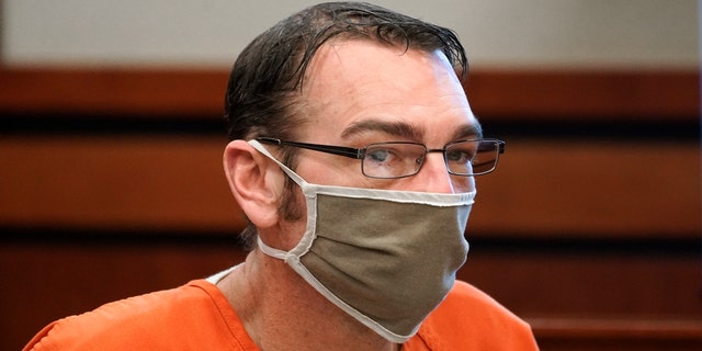 James Crumbley, father of Ethan Crumbley, appears for a preliminary examination on involuntary manslaughter charges in Rochester Hills, Michigan, Feb. 8, 2022.