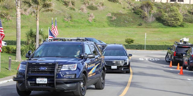 Alameda County Sheriff's Office command staff honor Sheriff’s Recruit David Nguyen and supported his family as he was taken from the coroner’s bureau in the city of Oakland to a mortuary in Colma. Services for Nguyen were held on Monday, Jan. 24, 2022.