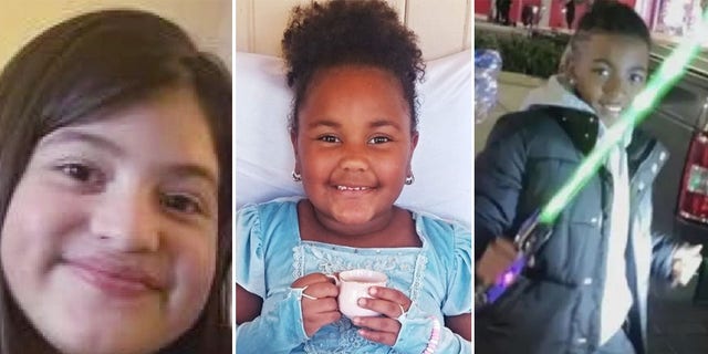 Children in and around Houston have increasingly become victims of gun violence in recent months. Arlene Alvarez, Ashanti Grant, both 9, and Darius "DJ" Dugas, 11, were all shot in February in incidents where they were not the intended victim, police said. Alvarez and Dugas both died from their injuries and Grant remains hospitalized. 