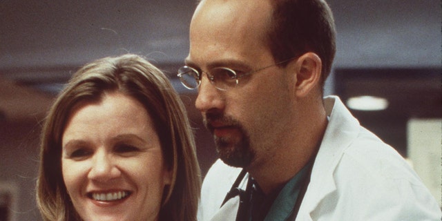 Mare Winningham and Anthony Edwards star in "ER," circa 1998.