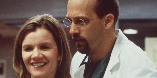 Mare Winningham and Anthony Edwards star in "ER," circa 1998.