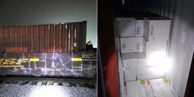 Five people have been arrested in Torrance, California, after getting caught with boxes stolen off a cargo train, according to police.