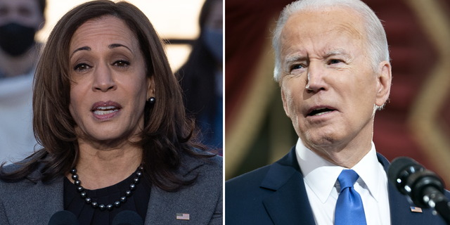 Kamala Harris and Joe Biden