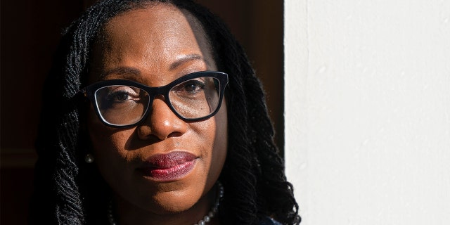 U.S. Circuit Court Judge Judge Ketanji Brown Jackson in her office at the court in Washington on Feb., 18, 2022.