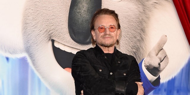 Bono attends the Premiere of Illumination's "Sing 2" on December 12, 2021 in Los Angeles, California.