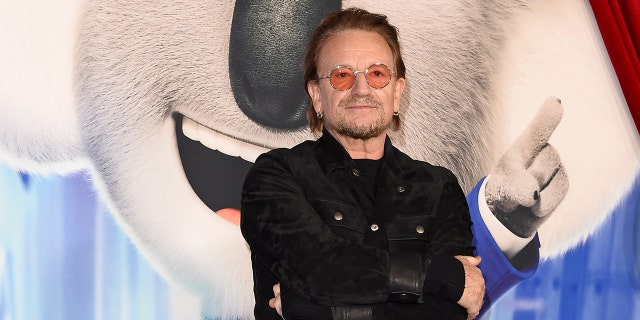 Bono attends the Premiere of Illumination's "Sing 2" on December 12, 2021 in Los Angeles, California.