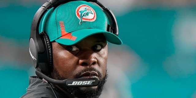 Roger Goodell, civil rights leaders meet over Rooney Rule 3 FILE - Miami Dolphins head coach Brian Flores during the second half of an NFL football game against the New England Patriots, Sunday, Jan. 9, 2022, in Miami Gardens, Fla.