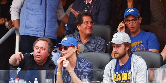 Charlize Theron and the "mystery man" were spotted on the big screen at the game.